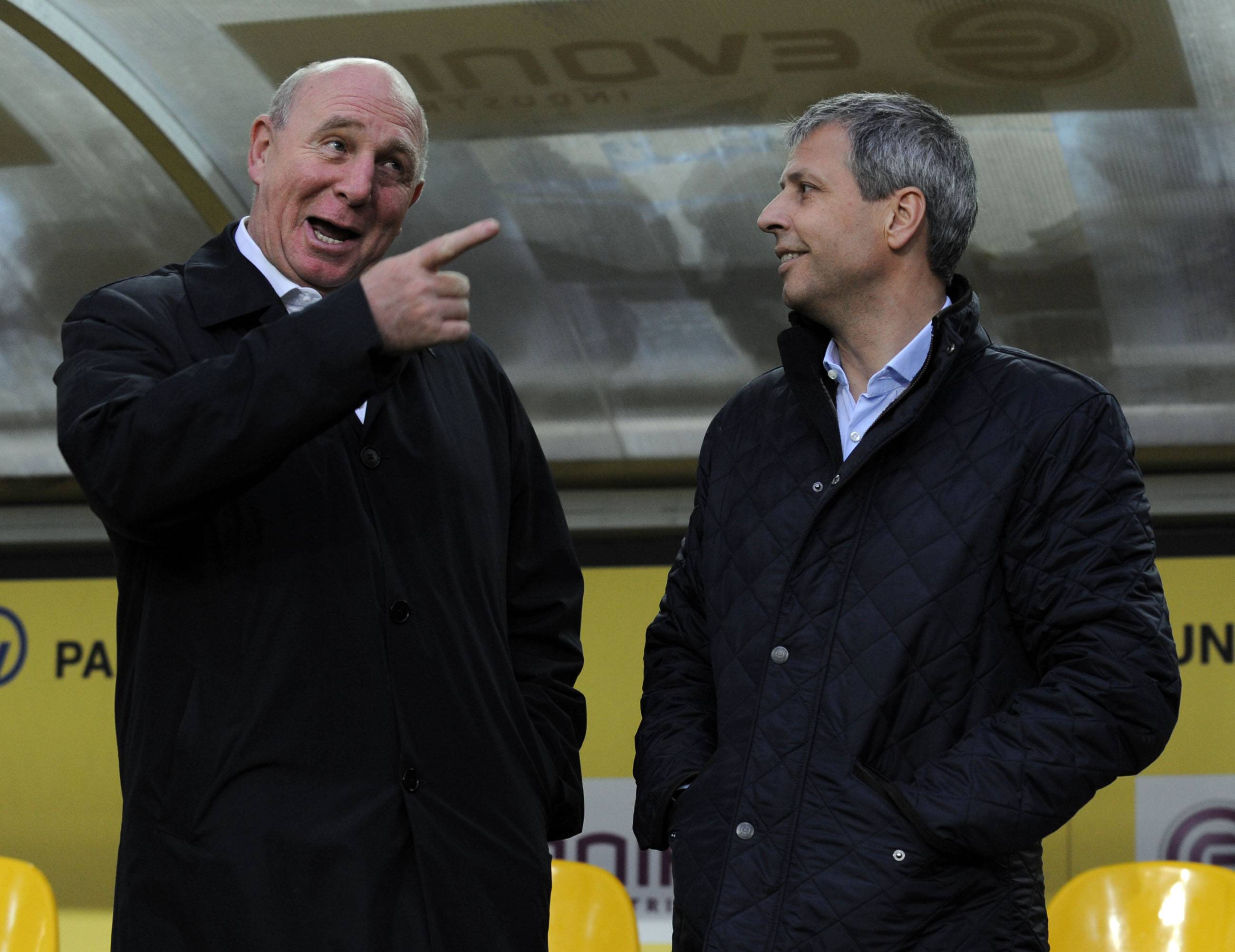 Lucien Favre und Dieter Hoeneß — das ging nicht lange gut. Foto: Imago Images/Team